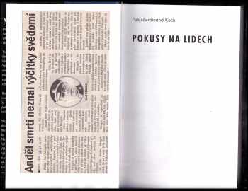 Peter-Ferdinand Koch: Pokusy na lidech