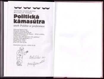 Miloslav Šimek: Politická kámasútra, aneb, Polibte si preference