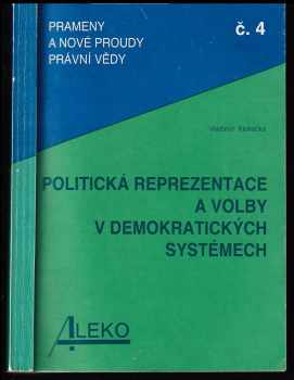 Vladimír Klokočka: Politická reprezentace a volby v demokratických systémech