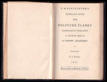 Fedor Michajlovič Dostojevskij: Politické články
