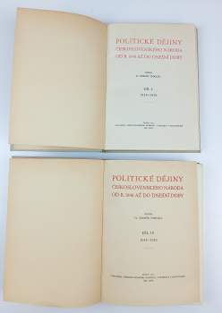 Zdeněk Václav Tobolka: Politické dějiny československého národa od r. 1848 až do dnešní doby