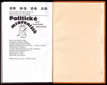 Miloslav Šimek: Politické mraveniště, aneb, Samý Pytlík, žádný Ferda