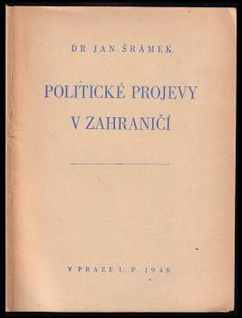 Politické projevy v zahraničí