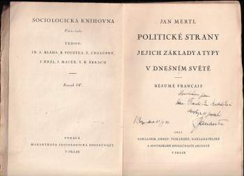 Jan Mertl: Politické strany