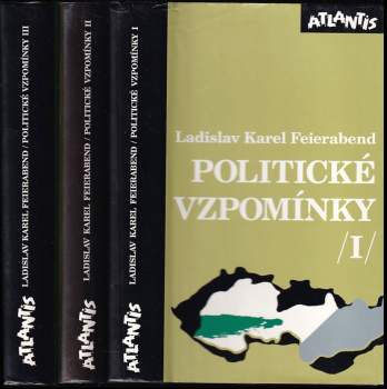Ladislav Karel Feierabend: Politické vzpomínky