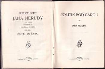 Jan Neruda: Politik pod čarou