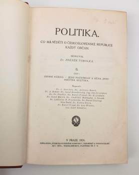 Zdeněk Wirth: Politika I. - II. (část 1. + 2.) + III.