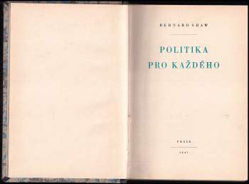 Bernard Shaw: Politika pro každého