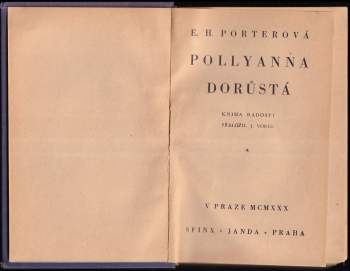 Eleanor H Porter: Pollyanna dorůstá