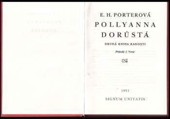 Eleanor H Porter: Pollyanna dorůstá