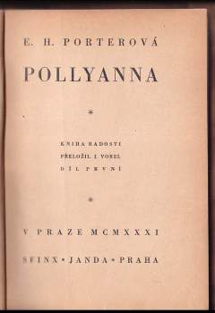 Eleanor H Porter: Pollyanna
