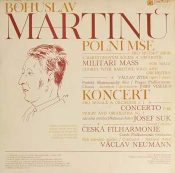 The Czech Philharmonic Orchestra: Polní Mše = Military Mass / Koncert = Concerto (Live)