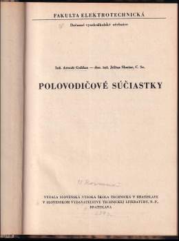 Arnošt Guldan: Polovodičové súčiastky