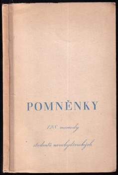 Pomněnky 128. merendy studentů novobydžovských
