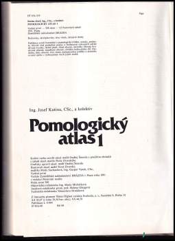 Josef Kutina: Pomologický atlas