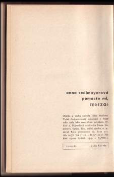 Anna Sedlmayerová: Pomozte mi, Terezo!
