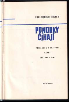 Paul Herbert Freyer: Ponorky číhají