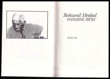 Bohumil Hrabal: Ponorné říčky