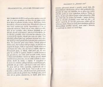 Franz Kafka: Popis jednoho zápasu