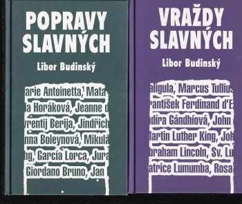 KOMPLET Libor Budinský 2X Vraždy slavných + Popravy slavných