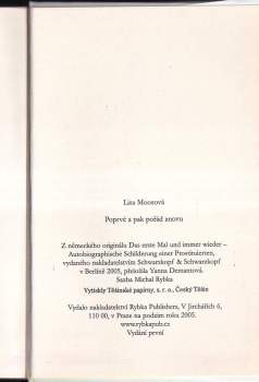 Lisa Moos: Poprvé a pak pořád znovu