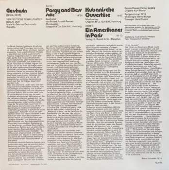 George Gershwin: Porgy And Bess Suite / Kubanische Ouvertüre / Ein Amerikaner In Paris