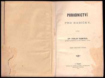 Václav Rubeška: Porodnictví pro babičky