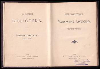 Gabriela Preissová: Porosené pavučiny