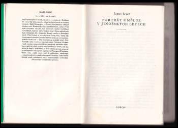 James Joyce: Portrét umělce v jinošských letech