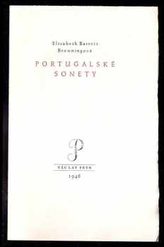 Elizabeth Barrett Browning: Portugalské sonety