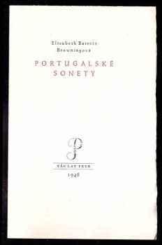 Elizabeth Barrett Browning: Portugalské sonety : [Básně]