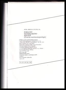 Miroslav Plzák: Poruchy manželského soužití