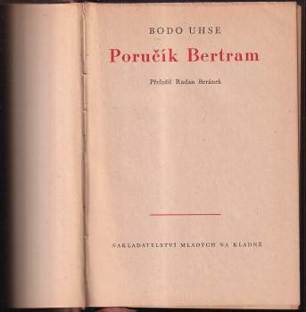 Bodo Uhse: Poručík Bertram