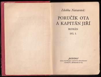 Zdena Navarová: Poručík Ota a kapitán Jiří
