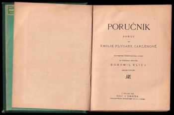 Emilie Flygare-Carlén: Poručník