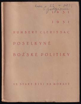 Josef Florián: Poselkyně božské politiky
