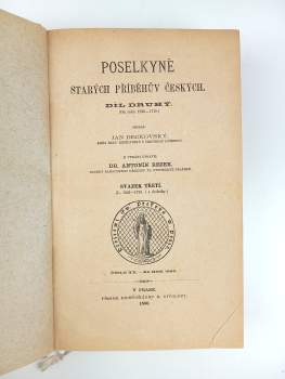 Jan František Beckovský: Poselkyně starých příběhův českých II. díl ve 3 svazcích