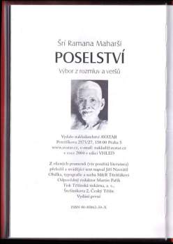 Ramana Mahariši: Poselství