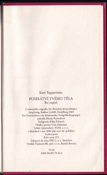 Kurt Tepperwein: Poselství tvého těla