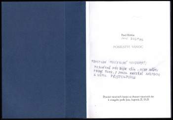 Pavel Křišťan: Poselství vánoc