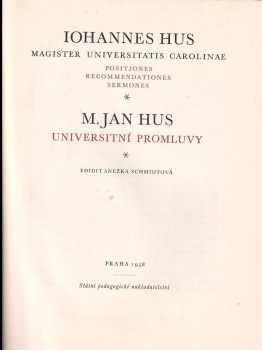 Jan Hus: Positiones recommendationes sermones