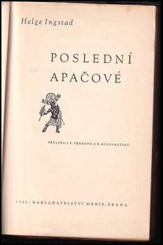 Helge Ingstad: Poslední Apačové