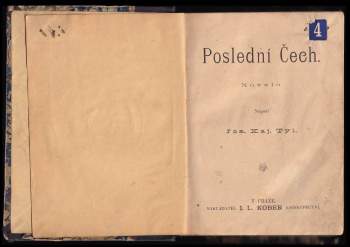 Josef Kajetán Tyl: Poslední Čech
