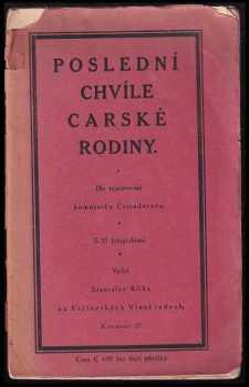 Poslední chvíle carské rodiny