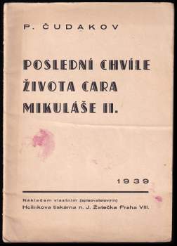 Poslední chvíle života cara Mikuláše II