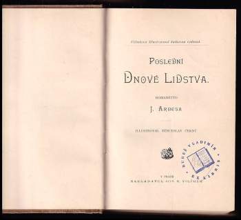 Jakub Arbes: Poslední dnové lidstva