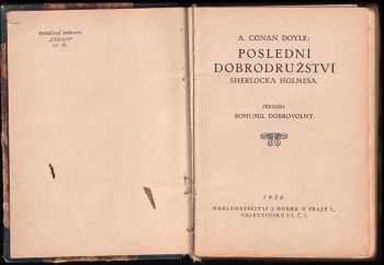 Arthur Conan Doyle: Poslední dobrodružství Sherlocka Holmesa