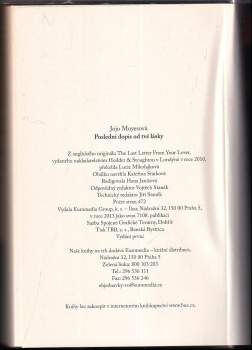 Jojo Moyes: Poslední dopis od tvé lásky