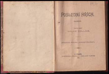 Wilkie Collins: Poslední hřích