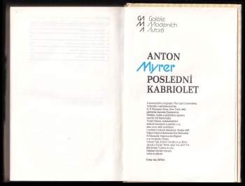 Anton Myrer: Poslední kabriolet